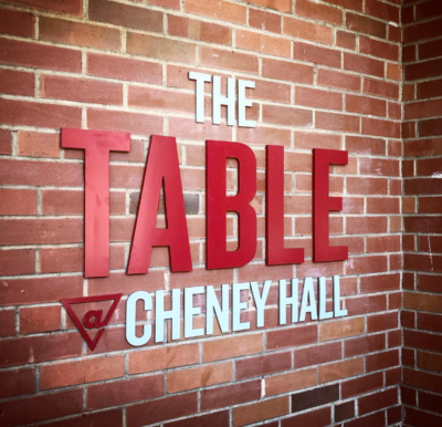 Table @ Cheney sign