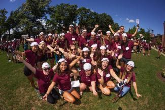 Springfield College incoming students show excitement about starting their new adventure on campus