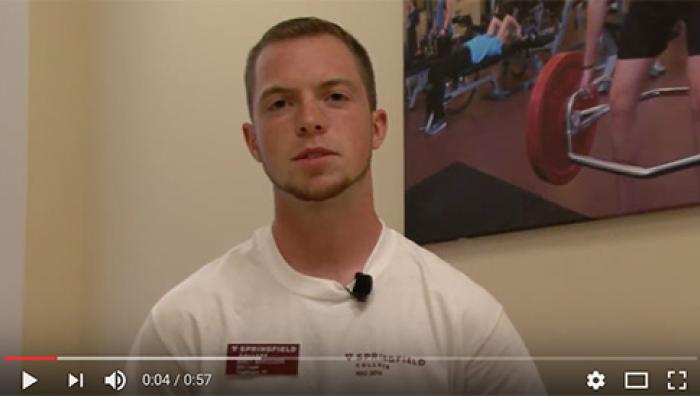 Physical education major and adventure education minor Mikey Marcojohn discusses how Springfield College felt like the right fit once he got on the campus.
