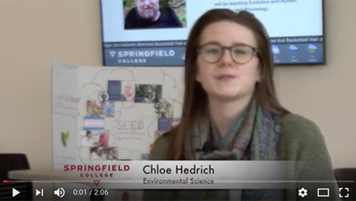 Springfield College Environmental Science Major Chloe Hedrich talks about her role as a campus coordinator intern for Environment Massachusetts and her passion for environmental science.