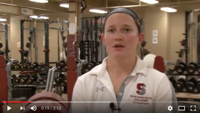 Simone Morin was recently awarded a scholarship from the National Strength and Conditioning Association Foundation as part of its 10th anniversary celebration.